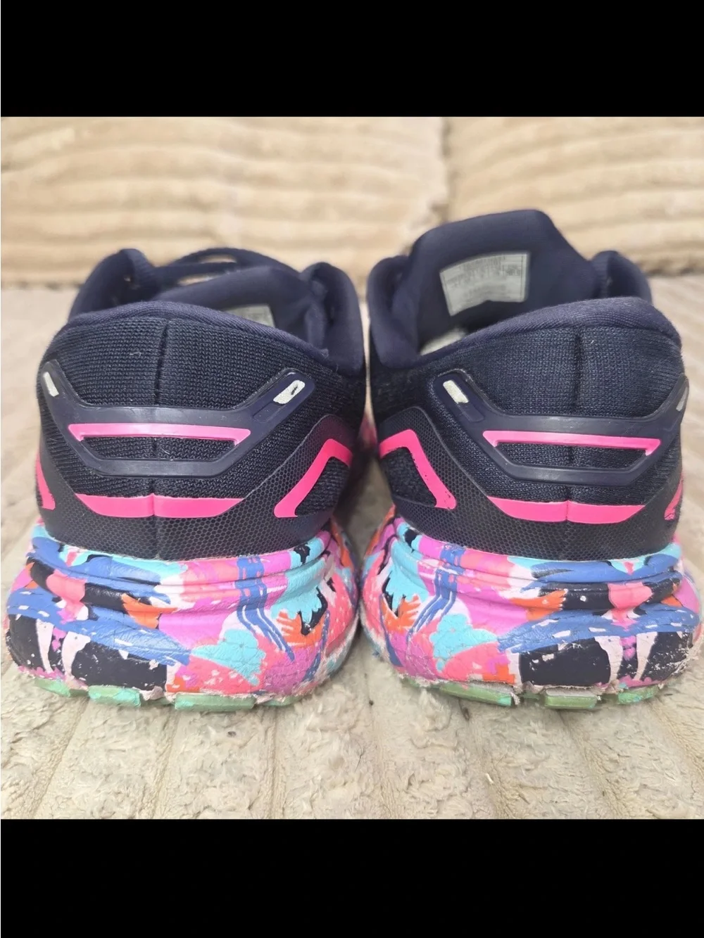 Brooks Ghost 15 Women's Running Shoes Navy Blue Teal Pink Sneakers Size 11 - Picture 4 of 8